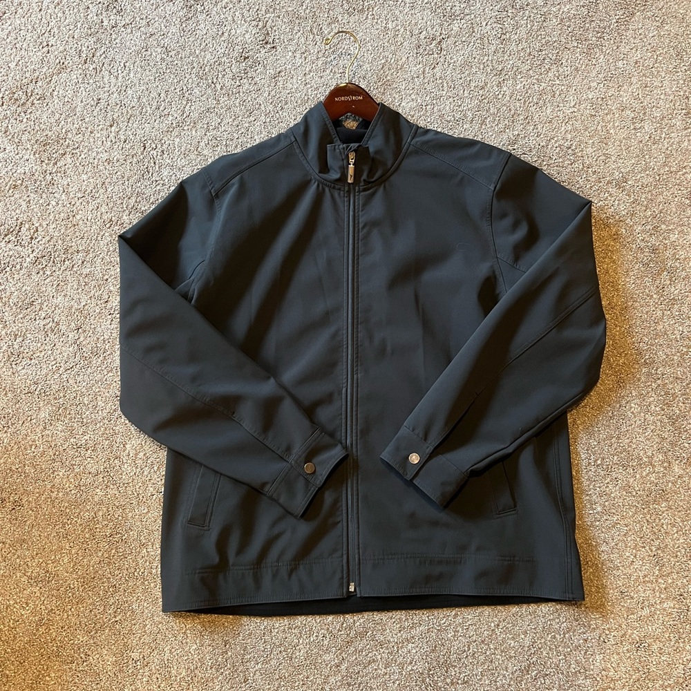 Tommy Bahama Charcoal Zip-Up Jacket